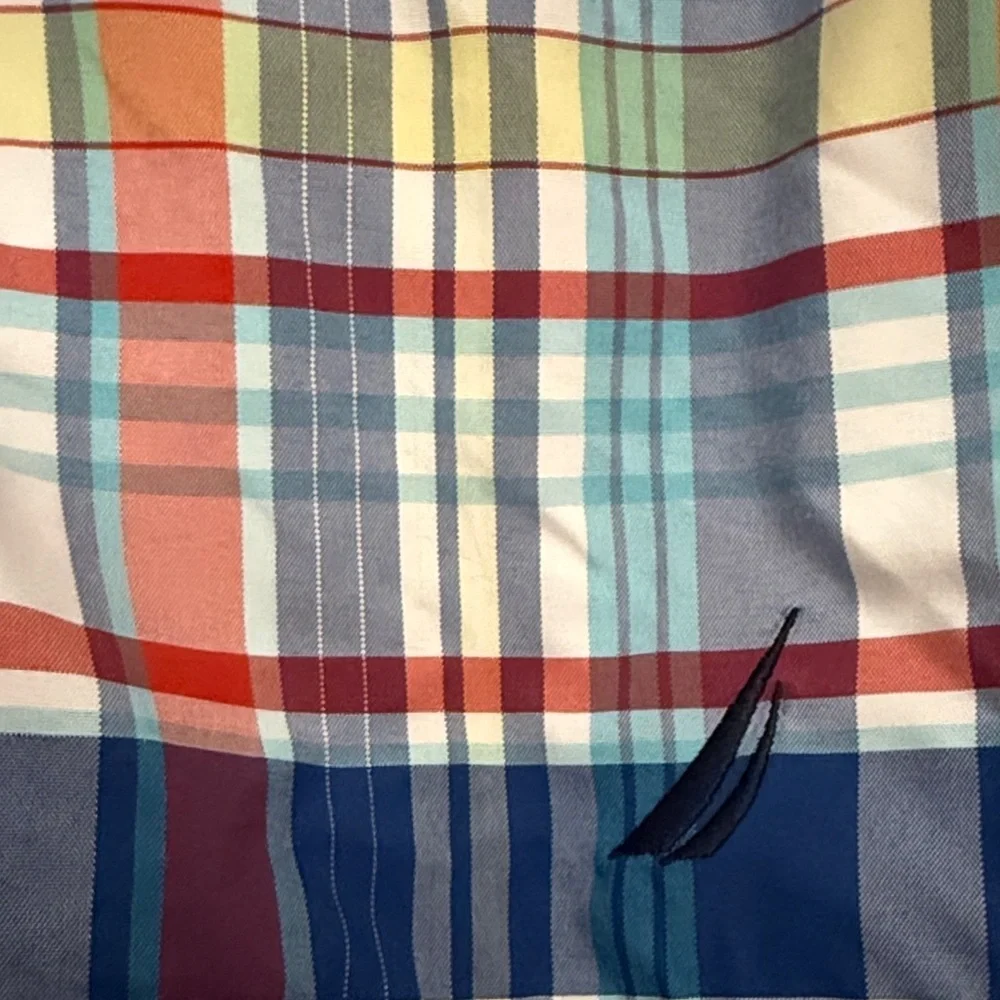 Nautica Men's‎ madras Multicolor Plaid Swim Trunks 2XL bathing suit